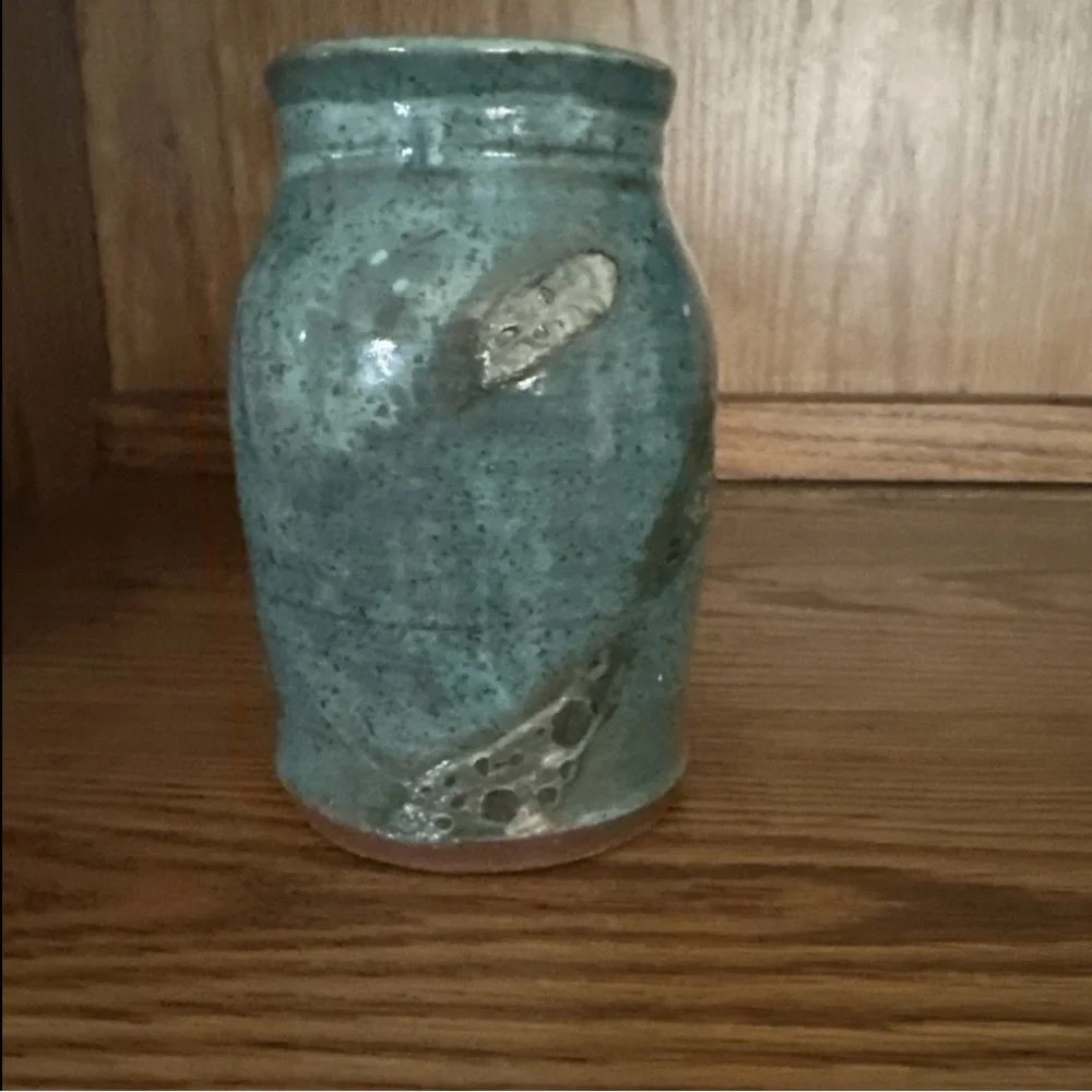 Vintage Studio Pottery Vase Organic Modern Intentional Rugged Primitive Design